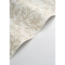 Kép 2/3 - Casadeco aranybarna fa mintás bézs vlies tapéta Arbre Beige Lin 53 cm X 10 m