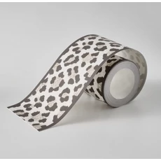 Kép 2/3 - Casadeco ocelot mintás bézs vlies bordűr Ocelot Beige Ficelle 8 cm X 6 m