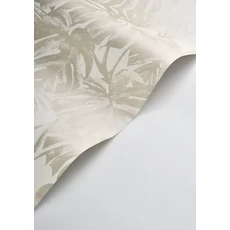 Kép 2/3 - Casadeco bézs pálmaleveles vlies tapéta Mata Beige ficelle 53 cm X 10 m