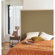 Kép 3/3 - Casadeco Matt zöldes barna vlies tapéta Pigments Tabac 53 cm X 10 m