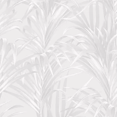 Kép 1/2 - Casadeco Páfrány mintás szürkés fehér vlies tapéta Louise Fougeres Blanc 53 cm X 10 m