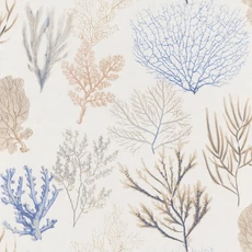 Kép 1/3 - Casadeco Korall mintás kék vinyl tapéta Corail Bleu 53 cm X 10 m