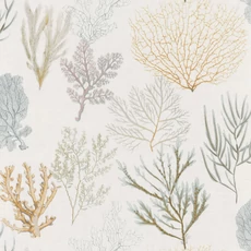 Kép 1/3 - Casadeco Korall mintás sárga vinyl tapéta Corail Jaune 53 cm X 10 m