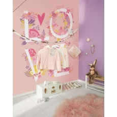 Kép 2/2 - Casadeco Málna színű vlies tapéta Amile Uni Rose Framboise 53 cm X 10 m