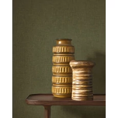 Kép 3/3 - Casadeco Szövethatású mohazöld vinyl tapéta Caractere Vert Taiga 53 cm X 10 m