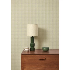 Kép 3/3 - Casadeco Kockás zöld vlies tapéta Gingham Charm Vert Tilleul 53 cm X 10 m
