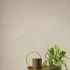 Kép 3/3 - Casadeco Szövethatású klasszikus tóp színű vlies tapéta Flax Taupe 53 cm X 10 m
