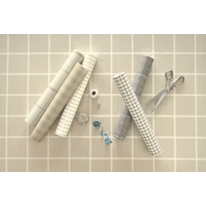 Kép 3/3 - Casadeco Kockás bézs vlies tapéta Gingham Charm Beige Sable 53 cm X 10 m