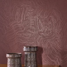 Kép 3/3 - Casadeco Moaré mintás elegáns piros vlies tapéta Infusion Rouge Grenat 53 cm X 10 m