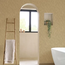 Kép 3/3 - Casadeco Elegáns barna vinyl tapéta Arole Beige Raphia 53 cm X 10 m