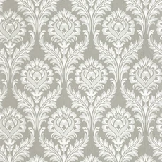 Kép 1/3 - Casadeco Barokk damaszt mintás szürke vlies tapéta Hypnose Bleu Grise 53 cm X 10 m