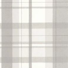 Kép 1/3 - Casadeco Szövethatású kockás szürke vlies tapéta Tartan Touch Gris Duvet 53 cm X 10 m