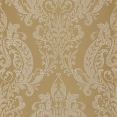 Kép 1/3 - Casadeco Klasszikus damaszt mintás bronz vlies tapéta Quintessence Bronze 53 cm X 10 m