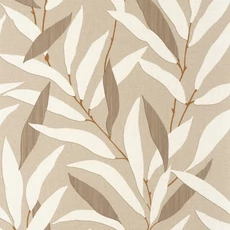 Kép 1/3 - Casadeco Bambuszlevél mintás barna vinyl tapéta Alba Cappucino 53 cm X 10 m