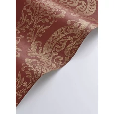 Kép 2/3 - Casadeco Klasszikus damaszt mintás piros vlies tapéta Quintessence Rouge Opera 53 cm X 10 m