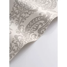 Kép 2/3 - Casadeco Klasszikus damaszt mintás bézs vlies tapéta Quintessence Beige 53 cm X 10 m