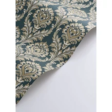 Kép 2/3 - Casadeco Barokk damaszt mintás kék-bézs vlies tapéta Hypnose Beu Paon 53 cm X 10 m