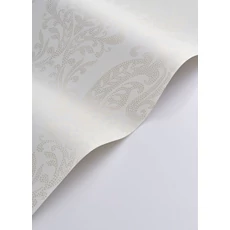 Kép 2/3 - Casadeco Klasszikus damaszt mintás fehér vlies tapéta finom arany fénnyel Quintessence White 53 cm X 10 m
