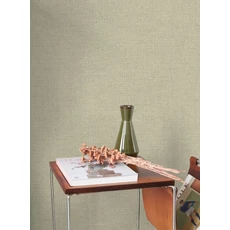 Kép 3/3 - Casadeco Szövethatású klasszikus mandulazöld vlies tapéta Flax Vert Amande 53 cm X 10 m