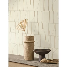 Kép 3/3 - Casadeco Absztrakt mintás bézs vinyl tapéta Otavia Beige Sable 53 cm X 10 m