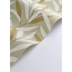 Kép 2/3 - Casadeco Bambuszlevél mintás zöld vinyl tapéta Alba Vert Sauge 53 cm X 10 m