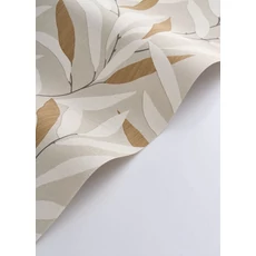 Kép 2/3 - Casadeco Bambuszlevél mintás bézs vinyl tapéta Alba Beige Lin 53 cm X 10 m