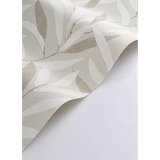 Kép 2/3 - Casadeco Bambuszlevél mintás bézs vinyl tapéta Alba Blanc Craie 53 cm X 10 m