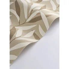 Kép 2/3 - Casadeco Bambuszlevél mintás barna vinyl tapéta Alba Cappucino 53 cm X 10 m