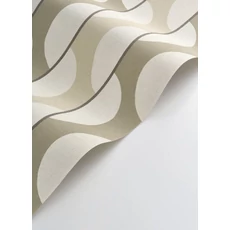 Kép 2/3 - Casadeco Csíkos bézs vinyl tapéta hullámokkal Neora Beige Sable 53 cm X 10 m