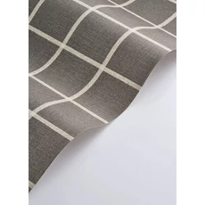 Kép 2/3 - Casadeco Kockás retro fekete-bézs vlies tapéta Smooth Grid Noir Fusain 53 cm X 10 m