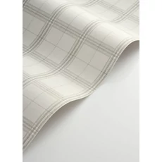 Kép 2/3 - Casadeco Textil hatású kockás szürke vlies tapéta Gentle Thread Gris Duvet 53 cm X 10 m