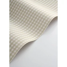 Kép 2/3 - Casadeco Kockás bézs vlies tapéta Gingham Charm Beige Sable 53 cm X 10 m