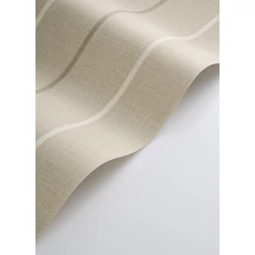 Kép 2/3 - Casadeco Klasszikus szövethatású csíkos bézs vlies tapéta Plaid Line Beige Lin 53 cm X 10 m