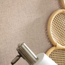 Kép 3/3 - Caselio Lenvászon hatású barna vinyl tapéta Uni Mat Moka 53 cm X 10 m