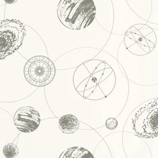 Kép 1/3 - Caselio Bolygós zöld-fehér vinyl tapéta Just Fly Kaki 53 cm X 10 m