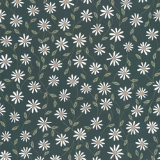 Kép 1/3 - Caselio Romantikus virág mintás sötétzöld vlies tapéta Anna Vert Emeraude 53 cm X 10 m