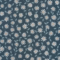 Kép 1/3 - Caselio Romantikus virág mintás kék vlies tapéta Anna Bleu Ciel 53 cm X 10 m