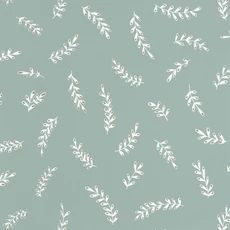 Kép 1/3 - Caselio Kalász mintás zöld vlies tapéta Iris Vert De Gris 53 cm X 10 m