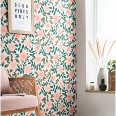 Kép 3/3 - Caselio Virág mintás rózsaszín vinyl tapéta Gaia Kaki Rose 53 cm X 10 m