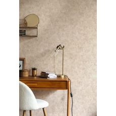 Kép 3/3 - Caselio Elegáns texturált bézs vinyl tapéta Patine Uni Beige Quartz 53 cm X 10 m