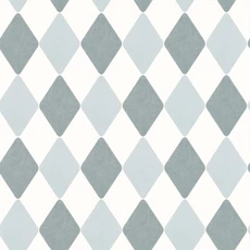 Kép 1/3 - Caselio Geometriai mintás kék vlies tapéta Danser Bleu Grise 53 cm X 10 m