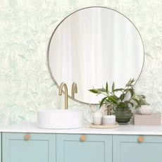 Kép 3/3 - Caselio Flamingó mintás elegáns zöld vinyl tapéta Le Cap Vert D'Eau 53 cm X 10 m