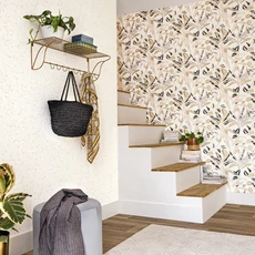 Kép 3/3 - Caselio Egzotikus papagáj mintás fekete-arany vinyl tapéta Gary Noir Or 53 cm X 10 m