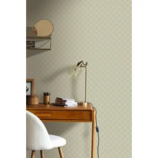 Kép 3/3 - Caselio Pálma mintás art deco zöld-arany vinyl tapéta Edgar Vert Amande Or 53 cm X 10 m