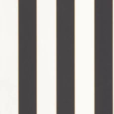 Kép 1/3 - Caselio Elegáns csíkos fekete-fehér vinyl tapéta arany széllel Moonlight Golden Lines Noir Or 53 cm X 10 m