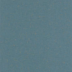 Kép 1/3 - Caselio Szövet hatású kék vinyl tapéta metál fénnyel Gaze Metal Bleu Canard Or 53 cm X 10 m