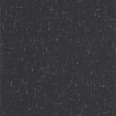 Kép 1/3 - Caselio Szövet hatású fekete vinyl tapéta metál fénnyel Gaze Metal Noir Dore 53 cm X 10 m