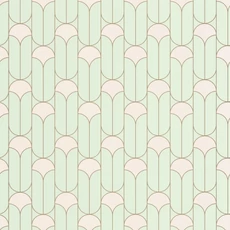 Kép 1/3 - Caselio Geometriai mintás art deco mandulazöld vlies tapéta Paris Vert Amande 53 cm X 10 m