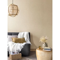 Kép 3/3 - Caselio Szövethetású barna vinyl tapéta Uni Mat Moka 53 cm X 10 m