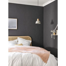 Kép 3/3 - Caselio Szövethetású antracitszürke vinyl tapéta Uni Mat Anthracite 53 cm X 10 m